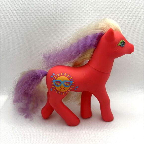 My Little Pony MLP G1 Sunsplasher Sundazzle 1988 Hasbro 80s Vintage - Picture 1 of 9